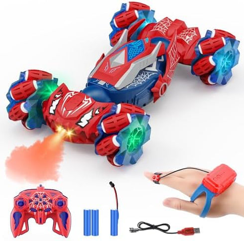 Qryselen 360Flip 2.4Ghz 4WD 6 7 8 9 10 11 12 Remote Control Car Boys Toys: RC Cars Double Sided Transform Off Road
