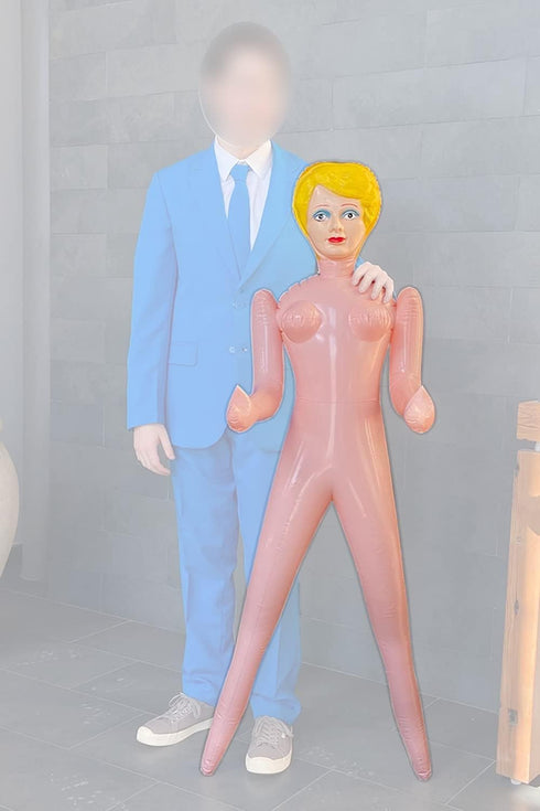 GINGER Inflatable Blow Up Doll 58" for Parties, Pranks, Halloween, Birthday, Gag Gift, Holidays (Judy)