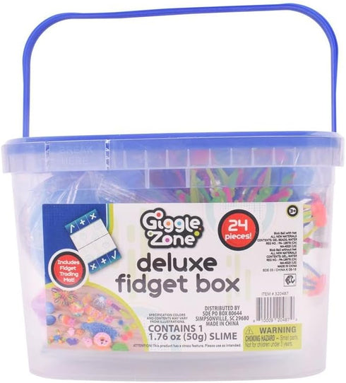 24 Sunny Days Entertainment Piece Fidget Box, Sensory Toys with Storage Container, Party Favor, Treasure Box, Carnival