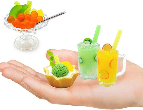 DSHMIXIA Set 8+ Set) DIY Mini Cream Foods Toy Making Material Kit Kitchen Pretend Play Food for Kids Age Make Your Food