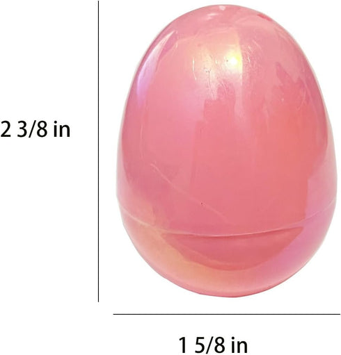 Higoala 36 Pack 2.5" Metallic Easter Eggs, Fillable Plastic Easter Egg Hunt Party Supply - Colorful Painting Color