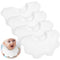 4 Pieces White Bandana Bibs for Baby Girl, Muslin Bibs Set for Teething Toddler