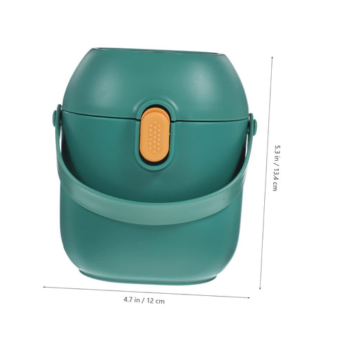Portable Formula Dispenser with Handle Capacity Milk Powder Storage Container for Travel Durable TPE Material Leak