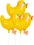BinaryABC Chicken Mylar Foil Balloon, Easter Birthday Party Decorations, 5 Pcs