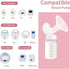 Momlacto 4 Pack, 6oz/180ml, S1 S2 9 Glass Breast Milk Collection and Storage Bottles, Wide Neck, Compatible