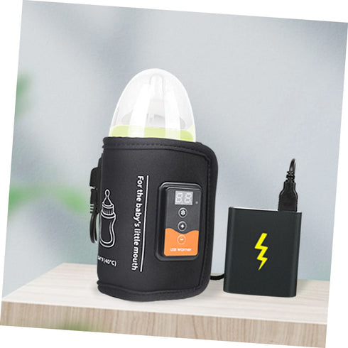 Toyvian Portable Milk Bottle Warmer with Digital Display - Ideal for Travel and Daily Feeding