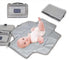 Portable Baby Changing Pad, Travel Changing Pad Cover Mat for Baby Stroller and Car Seat (Gray)