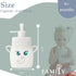 FAMILY FRUITS 2 Pack BPA Free, Silicone, Reusable Pouches for Toddlers Elephants, Easy to Clean Fill, Reusable Baby