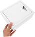 TOPPERFUN 4 Wall Mount Lockable Milk Box for Secure Waterproof Iron Milk Storage Organizer for Half-Gallon Bottles
