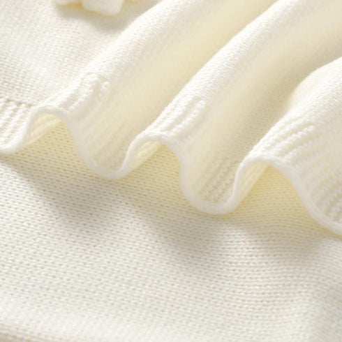 Baby Swaddle Blanket for Boys Girls, Knitted Soft Cozy Newborn Infant Receiving Blankets for Crib Stroller, 30x40 Inches