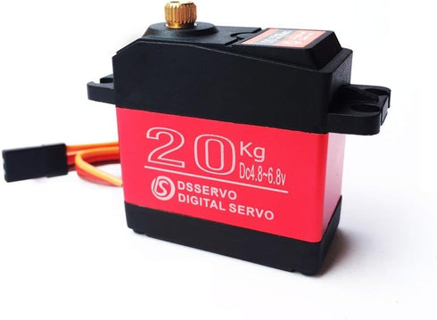 20KG RC Servo Digital High Torque Waterproof, Full Metal Gear, 180° Control Angle