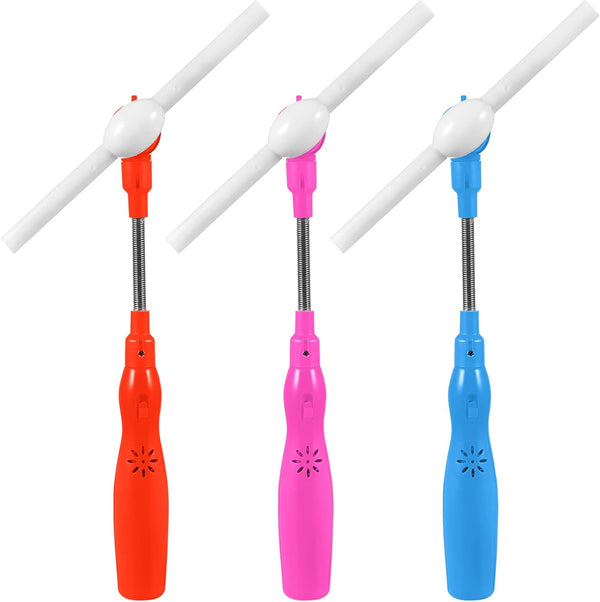Toyvian 3 Pcs Kids Glow Wands - Light Up Windmill Toy with Music, Party Favor for Kids