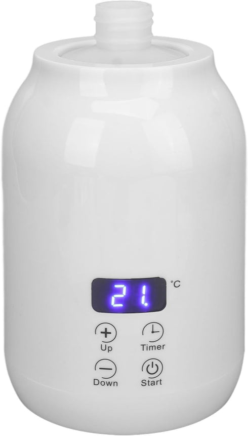 Semme Temp Control Oil Warmer,Massage Oil Heater, Portable ABS Bottle Warmer with LED Display for Essential Oil Lotion