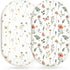 Bassinet Sheets for Baby Girls Boys 2 Pack, Fitted Baby Mattress Sheet