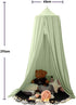 Bunnikins & Clover Bed Canopy for Girls Boys Bedroom Decor, Round Dome Mosquito Net for Baby Crib, Nook Castle Game