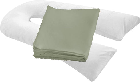 MoonRest Pregnancy Full Body Pillow Cover U-Shaped Universal Fit U Replacement Cover