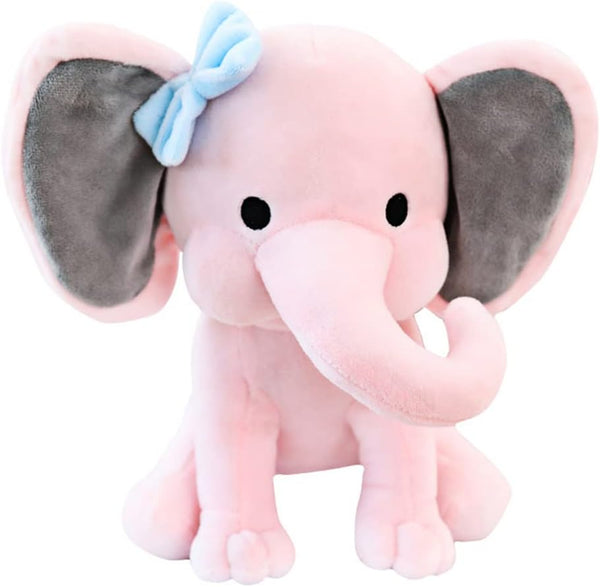 Elephant Stuffed Animals, 9.8 Inch Kawaii Plush Toys for Baby, Boy, Girls, Great for Nursery Decor