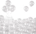 KALOR Clear Balloons, 100 Pcs 5 Inch Mini Matte Latex Balloons for Birthday Decoration, Wedding Party