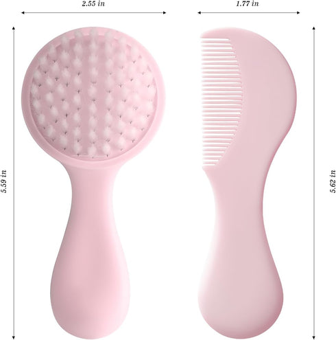 Set Set Set Baby Hair Comb Soft Baby Hair Brush Baby Comb Hair Comb Newborn Baby Hair Brush and Comb Baby Care Hair
