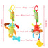 4 PCS Baby Soft Hanging Rattle Crinkle Squeaky Toy, Baby Toys for 0-1 Year, Plush Stroller Infant Car Bed Crib Activity