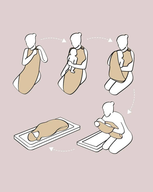 Hands-Free White Baby Towel - Soft and Convenient