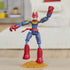 6-Inch Avengers Marvel Bend and Flex Action Figure Toy, Flexible Captain Marvel Figure with Blast Accessory for Kids