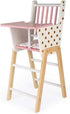 Janod Candy Chic Highchair - Wooden Baby Doll Chair - J05888 - Ages 3+