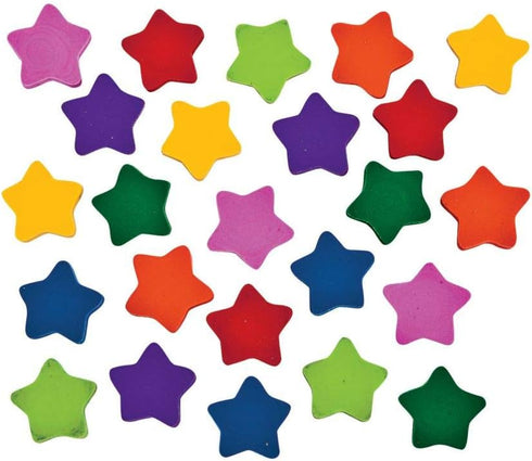 Fun Express Bulk Star Erasers for Kids - 720 Mini Pieces - Classroom Rewards, Teacher Supplies, Party Favors