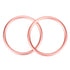 Accmor 3 inch, Aluminium Baby Sling Ring Soft Wrap Carrier Rings Accessory for Infants Toddlers Newborn Kids, Rose Gold