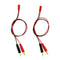 4mm Male Banana Plug Connector Charge Lead to JST, 20awg Soft Silicon Charging Cable Wire 30cm (Pack of 2)