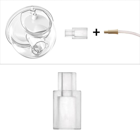 HYROOY Breast Pumps Connector Tubing Adapter Wearable Breast Pumps Silicone Connector Breast Pumps Replacement