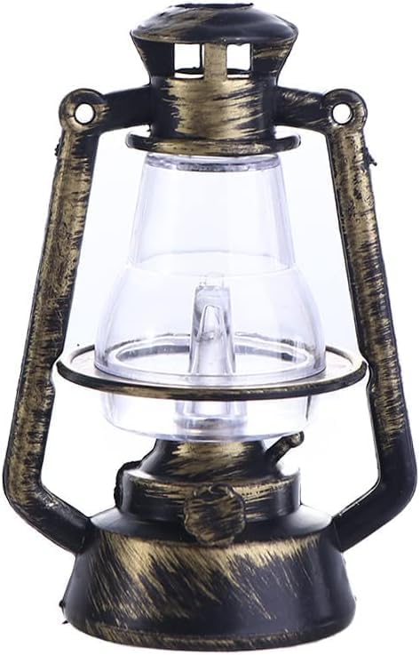 Miniature Lantern Mini Kerosene Lamp Light Dollhouse Decoration Accessories, 1:12 Dollhouse Miniature Kerosene Lamp