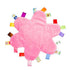 G-Tree Infant Taggy Blanket, Breathable Bedtime Newborn Baby Soft Plush Security, Flower Taggie Blanket Pink