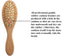 Set PandaEar Baby Hair Brush and Comb for Newborn| Natural Wooden Hairbrush with Soft Goat Bristles, Pear Wood Comb