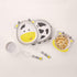 Kids Dinnerware Set, Bamboo 5 Pcs with Plate, Bowl, Cup, Fork, Spoon, Cow
