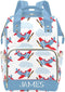 NZOOHY Airplane Sky Cloud Personalized Diaper Bag Backpack Tote with Name Diaper Backpack