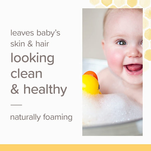 Burt's Bees Baby 12-Ounce (Pack 3) Bee Shampoo & Wash, Tear Free, Bottles