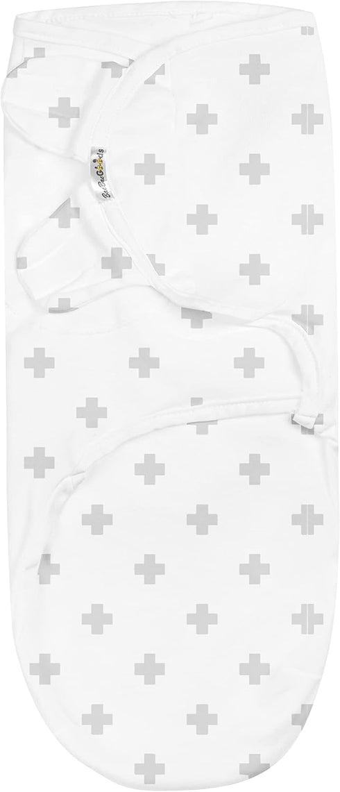 BaeBae Goods Set 4, (0-3 Swaddle Blanket, Adjustable Infant Baby Swaddling Wrap of Baby Swaddling Wrap Blankets