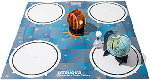 OzoGoes to Sun, Earth & Moon STEAM Kit for Ages 8+ - Learn Celestial Movements and Critical Thinking