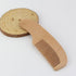 Set 2pcs Set ERINGOGO Bath Comb and Head Massage Brush for Newborns, Natural Wool Bristles with Wooden Handle, Scalp