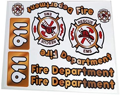 Toy Restore Replacement Decals Fire Firetruck DIY Emergency Ride-on Car Truck
