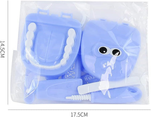 9PCS Plastic Simulation Dentist Play Set, Medical Kit Pretend Toy for Kids, Hygienic Habit Cultivation in 6 Colors