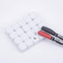 22mm Counting 100PCS Acrylic Dice with Smoothed Surface Six Sided with Rounded Corner Blank White Dice Cubes for Board