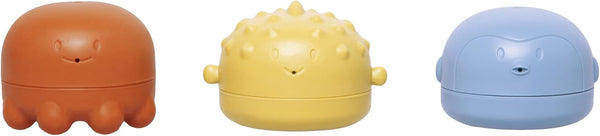 Ubbi Muted Color Bath Squeeze Toys, Baby Bath Accessory Water Toys for Toddler Bath Time Play