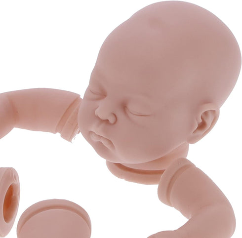 Reborn Doll Kit, 19 Inch Simulation Baby Dolls Accessories, Unpainted Baby Doll Mold with Limbs, Head, Body