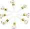 lasenersm 30 Pieces Party Blower Noisemakers, Funny Blowouts and Musical Party Horns in Golden