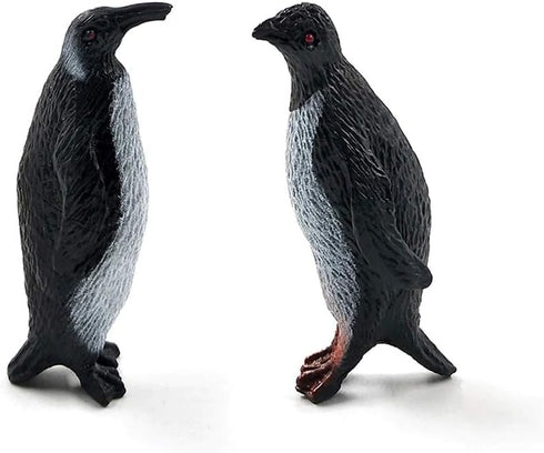 16Pcs Plastic Penguin Figurines - Cute Ocean Animal Penguin Figure Model Toys for Kids, Realistic & Detailed
