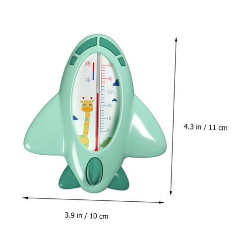 Cartoon Bath Thermometer Green Water Temperature Measurement Tool for Safe Baths Durable Material Quick Accurate