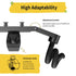 Rivonthex Universal Stroller Snack Tray, Stroller Tray Attachment with Flexible Silicone Arm Gripper & Deep Cup Holder