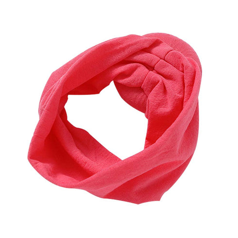 Qandsweet Baby Headbands, Circle Bows Knotted Soft Silk Nylon Headwraps for Newborn Infant Toddlers
